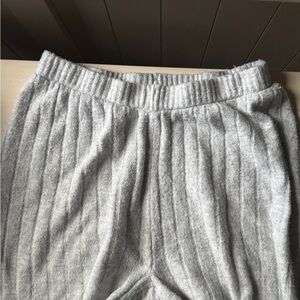 Wilt Heather Gray Ribbed Knit Pants